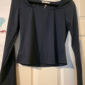 Long-Sleeve Scoop Neck Top by Listicle